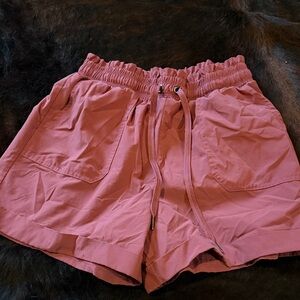 Danskin Now High Waist Pink Shorts